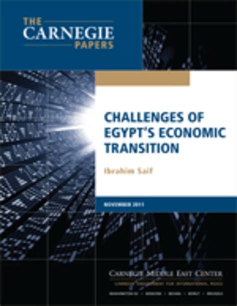 Challenges Of Egypt S Economic Transition