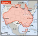 Size Comparison Between Australia And The United States : r/MapPorn