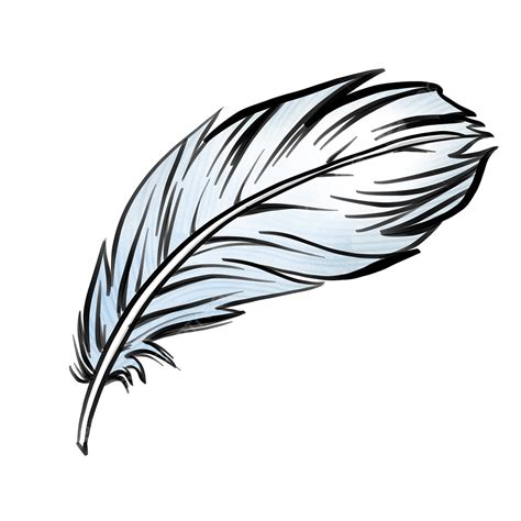 Feather Quill Clipart Transparent Background Quill Gradient Feather