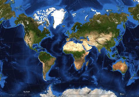 World Map Through Satellite Topographic Map Of Usa With States