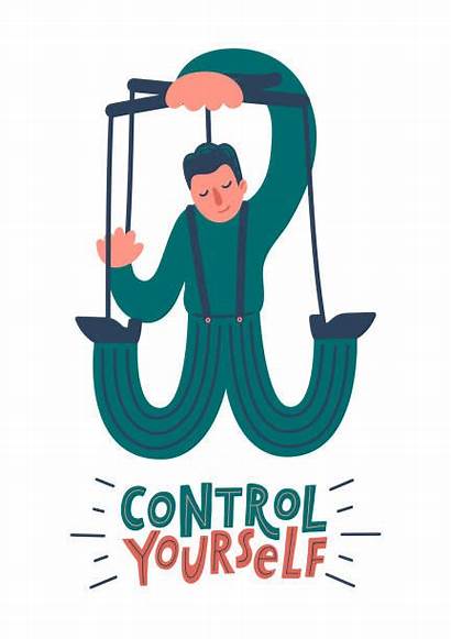 Control Self Yourself Illustrations Vector Clip Illustration