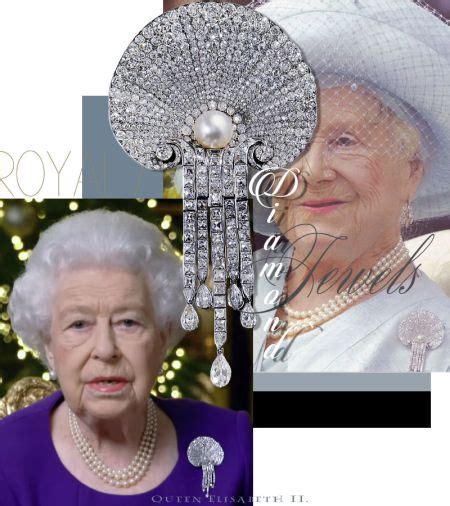 Queen Elisabeth Ii Scallop Shell Diamond Brooch Sir Courtauld Thomson