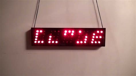 Led Sign Openclose In Close Mode Youtube