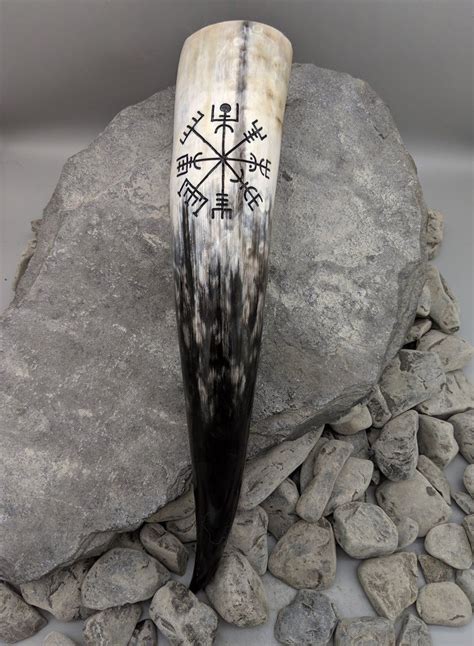 Vegvisir Drinking Horn Horns Of Odin Viking Halloween Costume Vikings Halloween Nordic