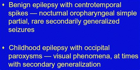 Slide 53 Selected Pediatric Epilepsy Syndromes Cont An