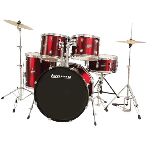 Jual Ludwig Accent Drive 5 Piece Drum Set Include Cymbal