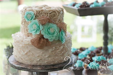 Shabby Chic Wedding Cake By 2bi Cakes