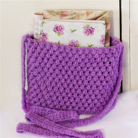 Tote Bag Pattern Easy Crochet Messenger Bag Pattern