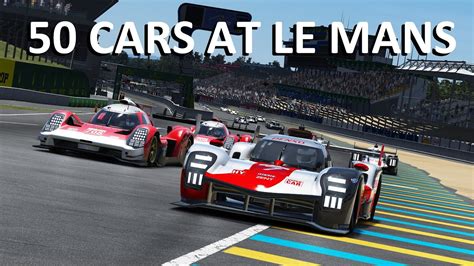 Le Mans 24 Hours 50 CARS 1 EPIC RACE Assetto Corsa YouTube