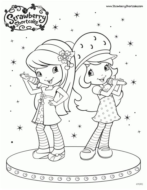 Strawberry shortcake and friends coloring page from strawberry shortcake category. Blueberry Muffin Coloring Pages - Coloring Home