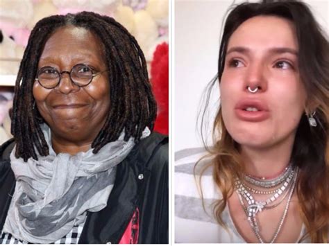 bella thorne in tears over whoopi goldberg s response to leaked nude photos