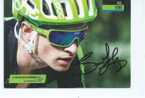 Tour De France Cyclisme Autographe De Ben King Team Cannondale Eur