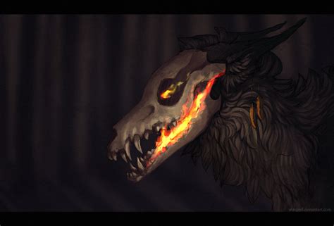 Fire By Grinu On Deviantart Scary Art Mythical Creatures Art