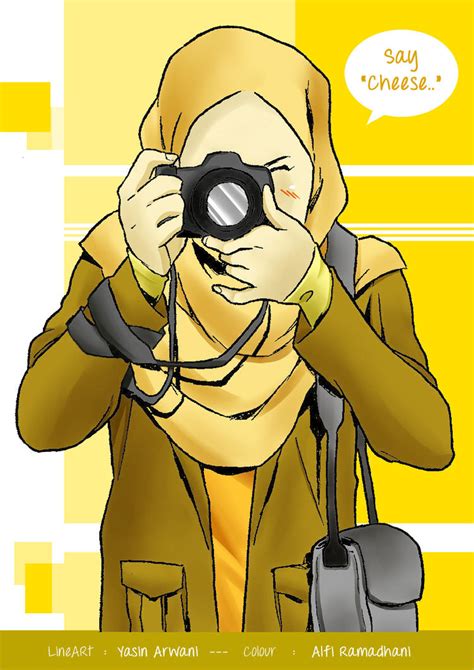 108 Gambar Kartun Muslimah Membawa Kamera Hd Terbaru Gambar Keren