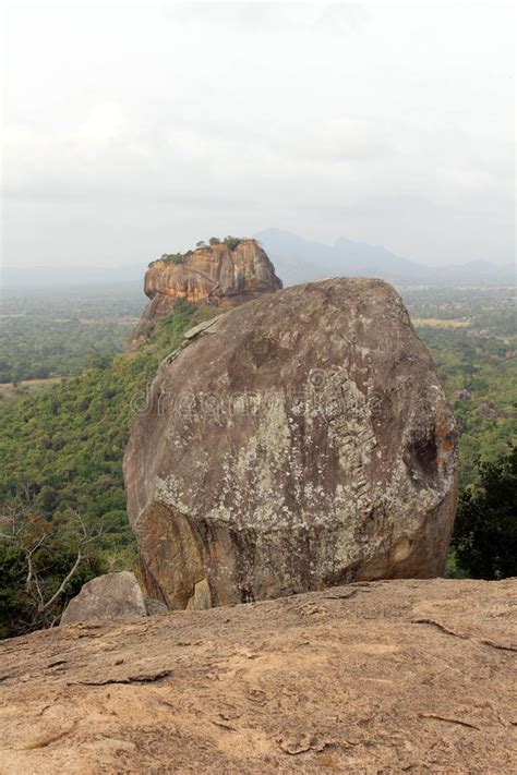 Rocks And Sigiriya The Lion Rock As Seen From Pidurangala Rock