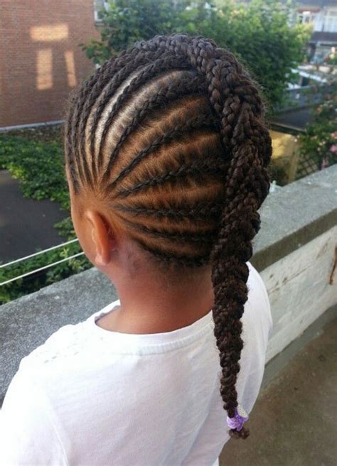 A cool style like this has the braids on the inside the hairstyle. African American children hairstyles - Braids Or Weaves ...