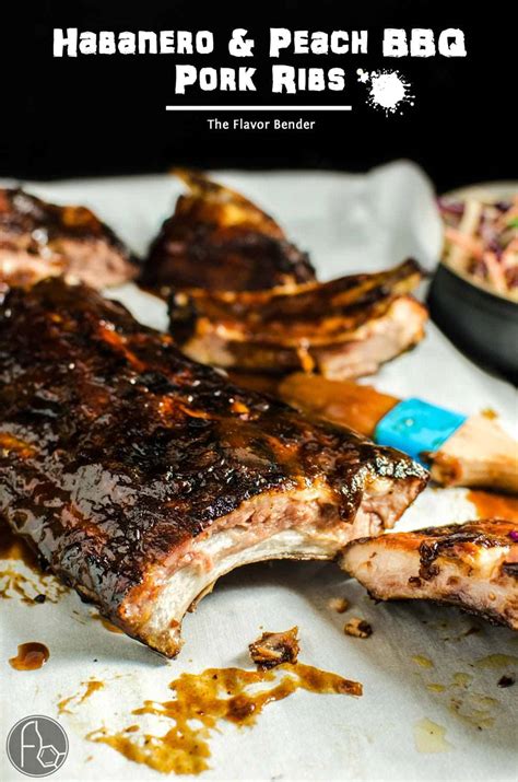 Though i say it myself this recipe makes the best barbeque pork ribs! Habanero and Peach BBQ Pork Ribs | The Flavor Bender