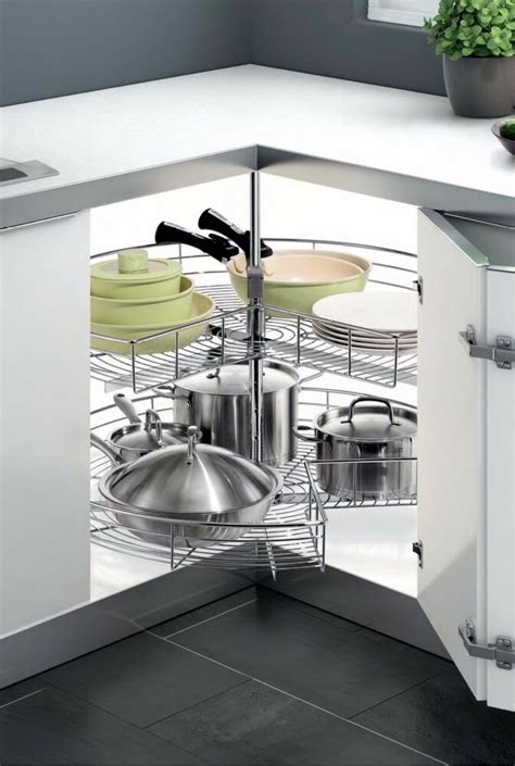 Lazy susan line is revered as the best in the industry with exceptional quality, unfaltering durability, and premium selection! Pie Cut Chrome Lazy Susan Kitchen Cabinet Organizing ...