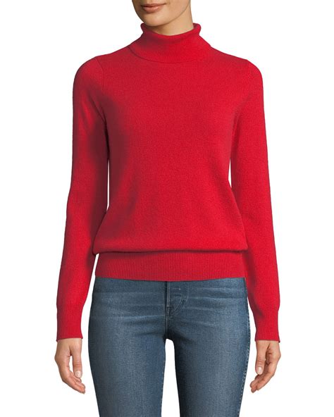 Neiman Marcus Cashmere Collection Plus Size Cashmere Turtleneck Sweater