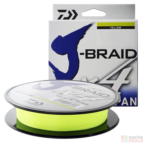 Buy Daiwa X4 J Braid Yellow 135m Online At Marine Deals Com Au