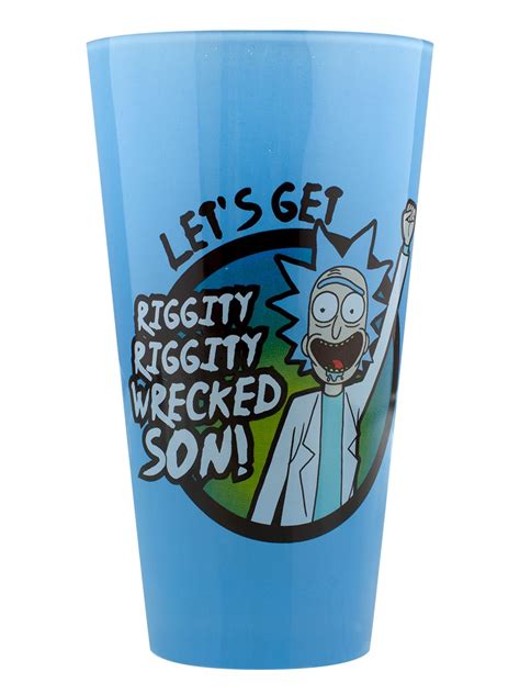 Rick And Morty Wrecked Drinking Glass Buy Online At