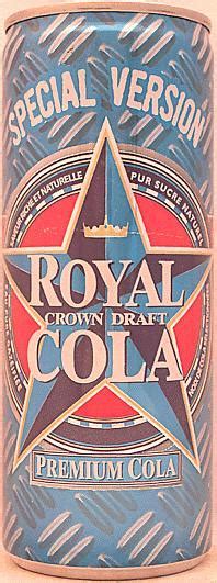 Royal crown cola rc 16 oz commemorative bottle 1974 west virginia lot of 2 ss. ROYAL CROWN-Cola-250mL-DRAFT COLA SPECIAL -France