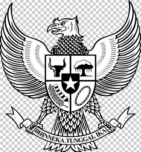 National Emblem Of Indonesia Pancasila Garuda Symbol Png Clipart Art