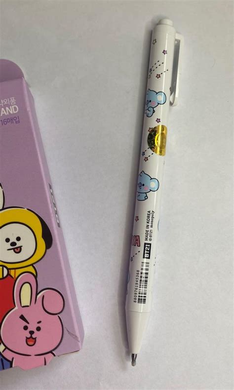 Bt21 Monopoly Merch Gel Pen Hobbies And Toys Stationary And Craft