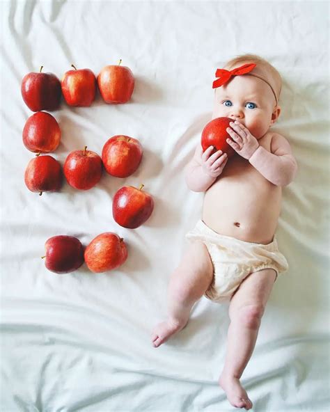 20 ideas para fotos de bebes mes a mes