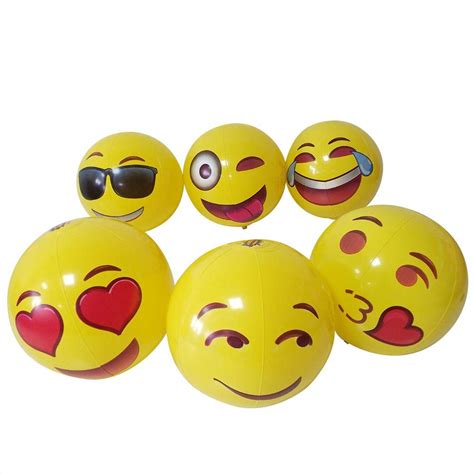 Buy Heresell Inflatable Ball Emoji Beach Balls Inch Inflatable Beach