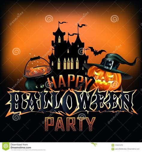 Colorful Vector Illustration For Celebrating Halloween Stock Vector