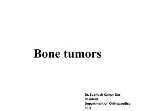 Pathology Of Bone Tumors Ppt