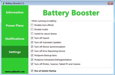 Windows Minimize Your Laptops Power Consumption With Battery Booster