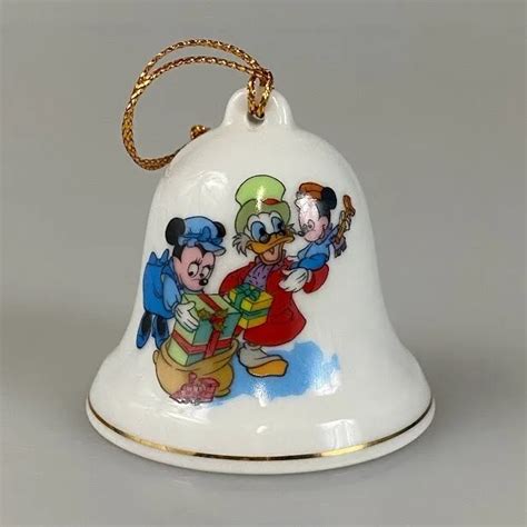 Disney Grolier Christmas Carol Scrooge Tiny Tim Minnie Mouse Ornament