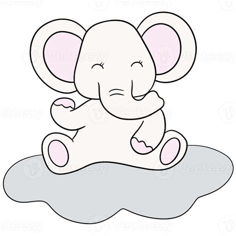 cute elephant cartoon design character 9363313 png