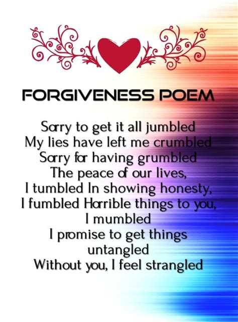 Please Forgive Me Poems