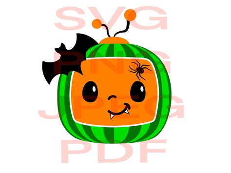 Halloween Cocomelon Inspired Svg Png Jpeg Pdf Designs Easy To Etsy
