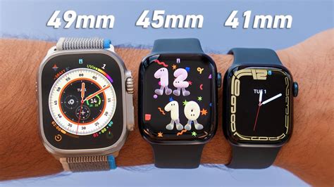 Size Comparison On Wrist Apple Watch Series 8 Vs Ultra Youtube