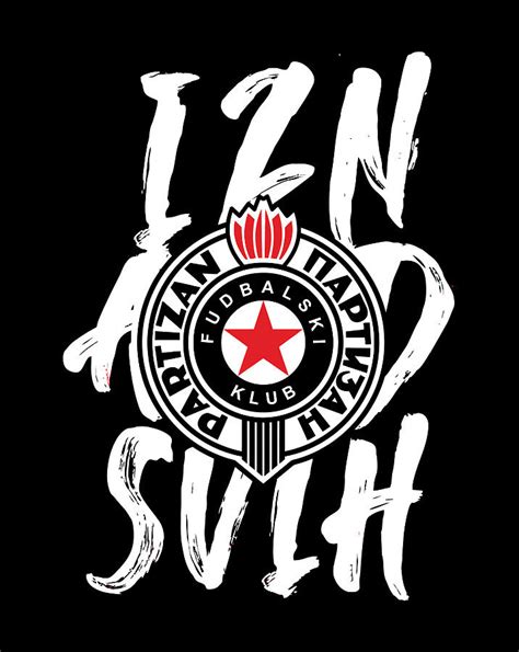 Love Grobari Jug Partizan Serbian From Belgrade Iznad Svih Digital Art