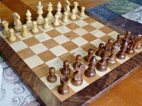 Handmade wooden chess set | Wooden chess set, Wooden chess board, Wooden chess