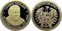 Deutschland Goldmedaille Bundeskanzler der BRD - Ludwig Erhard 1963 ...