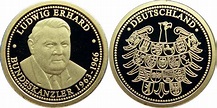 Deutschland Goldmedaille Bundeskanzler der BRD - Ludwig Erhard 1963 ...