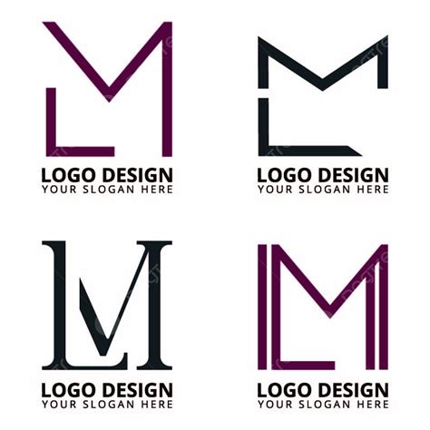 Lm Logo Vector Design Images Lm Letter Logo Design Collection Apps