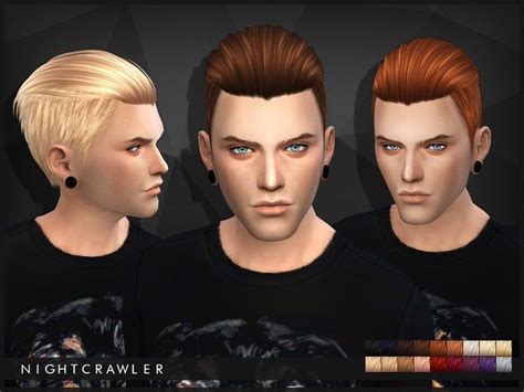 Nightcrawler Rush The Sims 4 Catalog Sims 4 Hair Male Sims Sims Hair