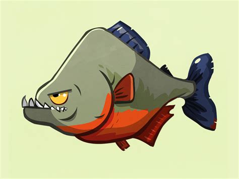 Piranha By Steve Bridger On Dribbble