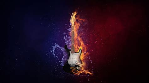 Flaming Guitar Wallpapers 4k Hd Flaming Guitar Backgrounds On