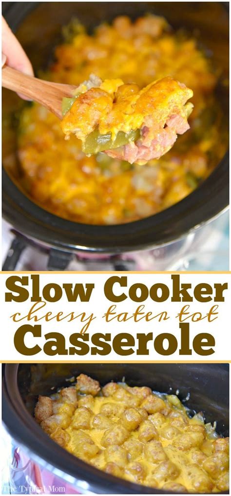 Cook on low for 8 hours or high for 3 to 4 hours or until the eggs are fully set. Crock pot tater tot casserole that's cheesy and a perfect ...