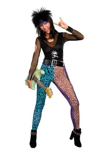 Womens Hair Band Rocker Costume In 2020 Rocker Costume Animal Print