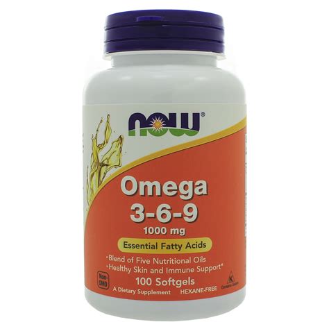 Omega 3-6-9 1000mg (Now Foods) - VitamiNergic.com : VitamiNergic.com