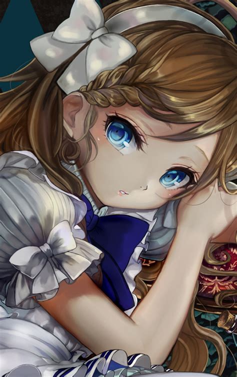 Alice In Wonderland Anime Girl Full Hd Wallpaper